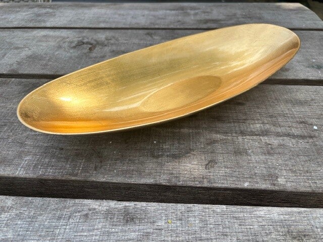 Serveerschaal goud 41x16 cm