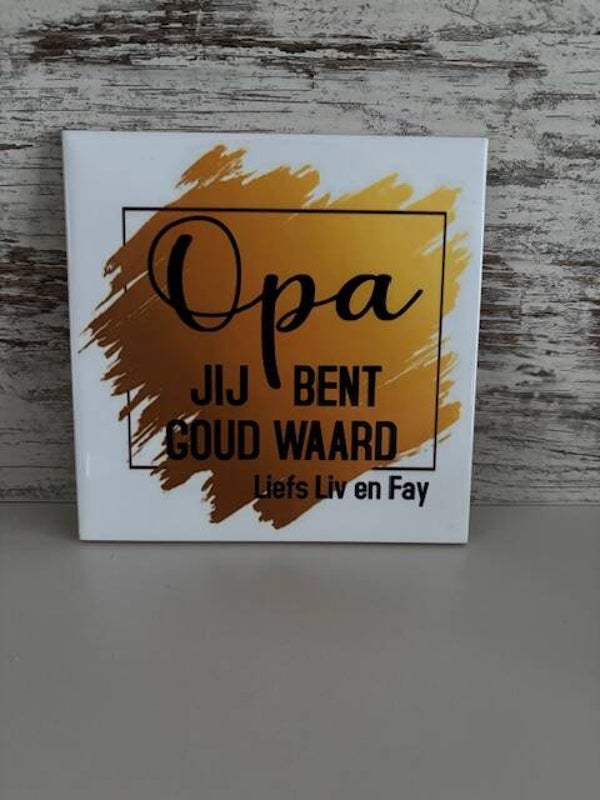 Opa je bent goud waard