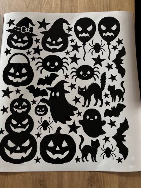 Raamsticker halloween klein 460x400 mm