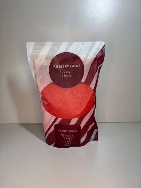 Kaarsen zand `MAKE IT YOURSELF` Rood 500 gram Homebound