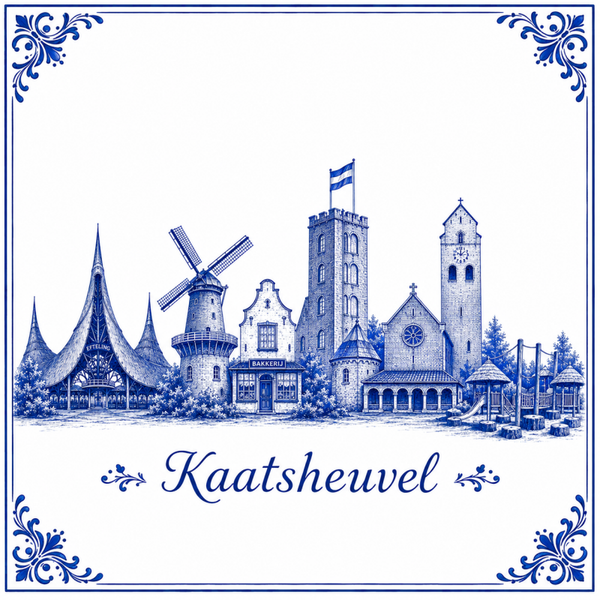 Stads tegeltje Kaatsheuvel