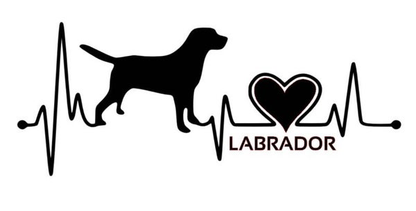 Labrador retriever love sticker