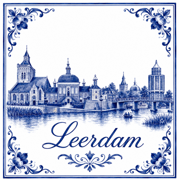 Stads tegeltje Leerdam