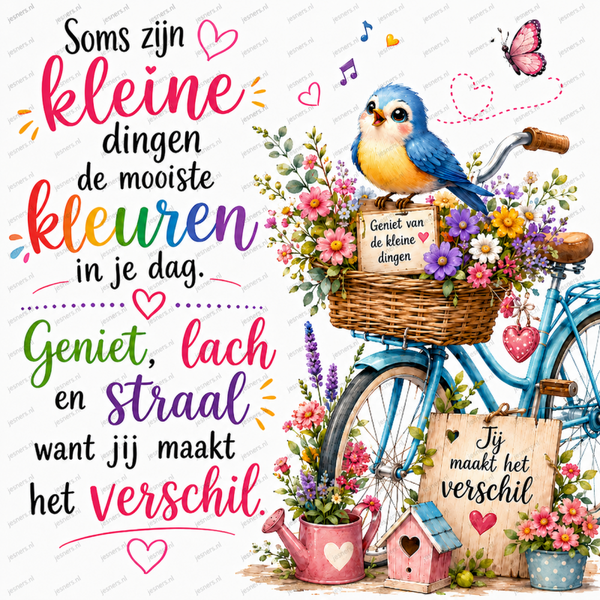 Soms zijn de kleine dingen het mooiste..