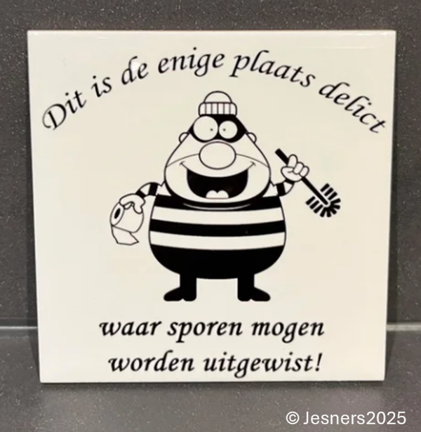 tegeltje wc