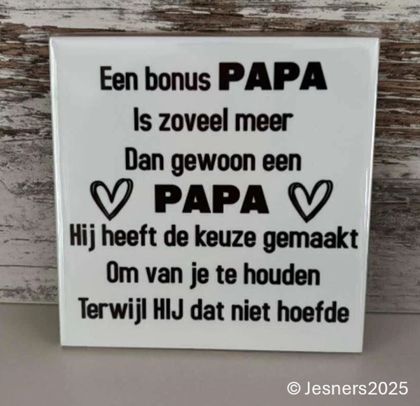Tegeltje Bonus ouder