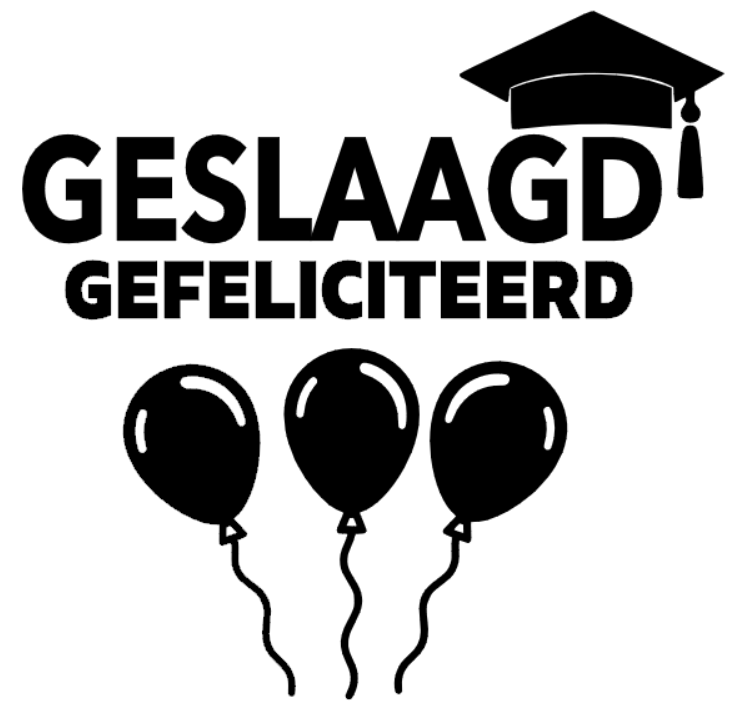 Geslaagd raamsticker 1