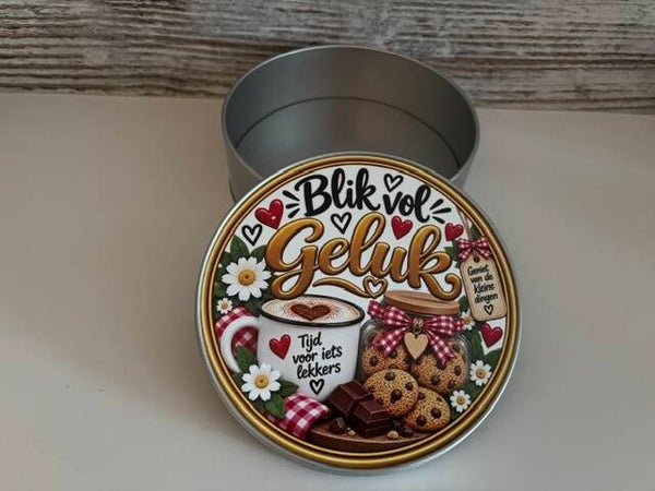 Trommel Blik vol geluk