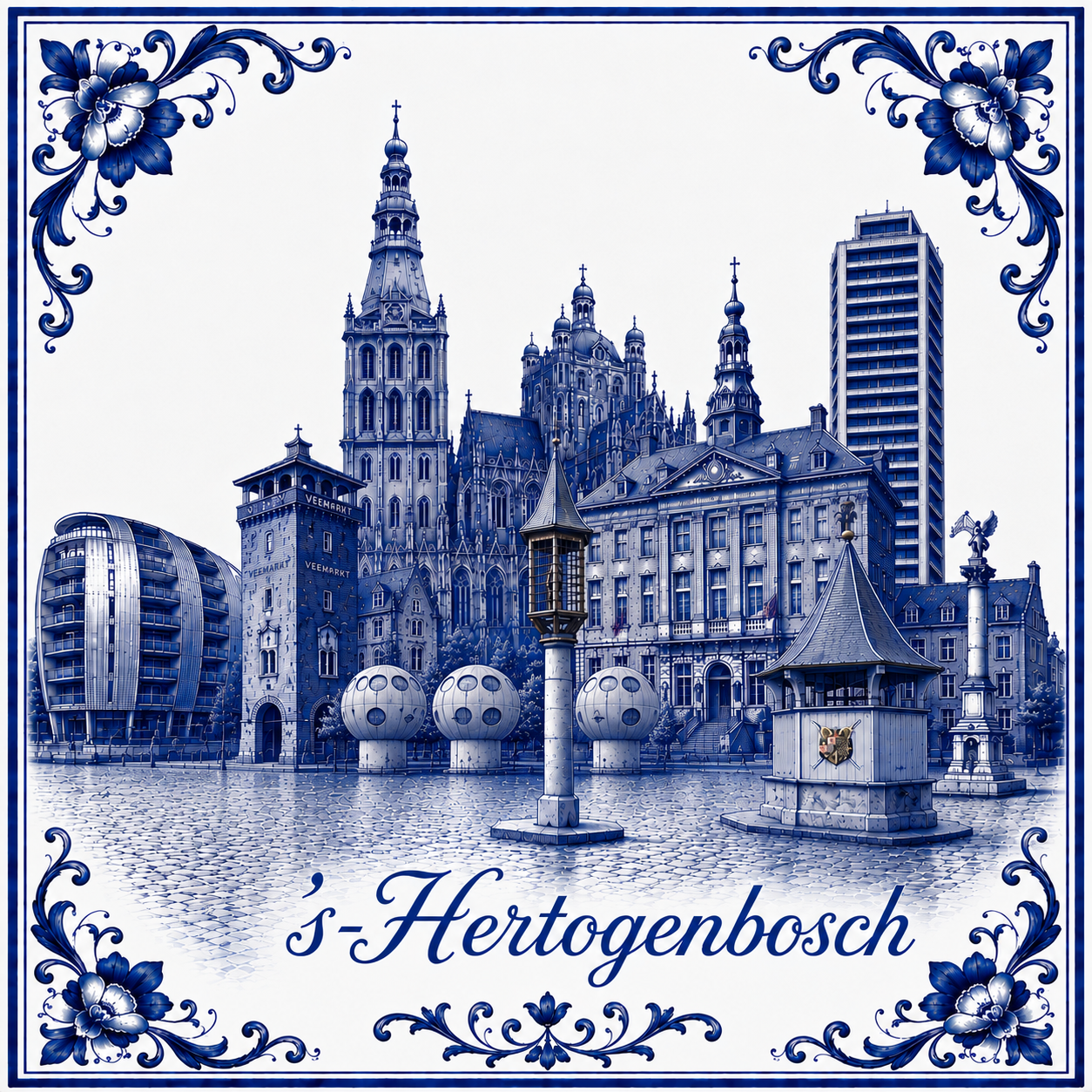 Stads tegeltje   s-Hertogenbosch