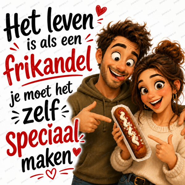 Het leven is als een frikandel