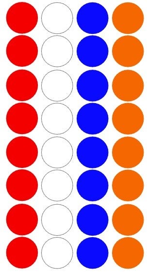 Raamsticker stippen
