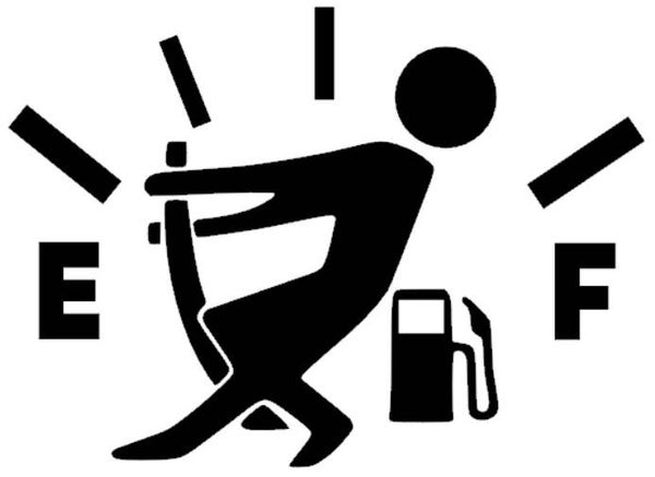 Tankdop/klep sticker man of vrouw