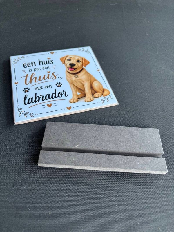 Tegelhouder MDF zwart