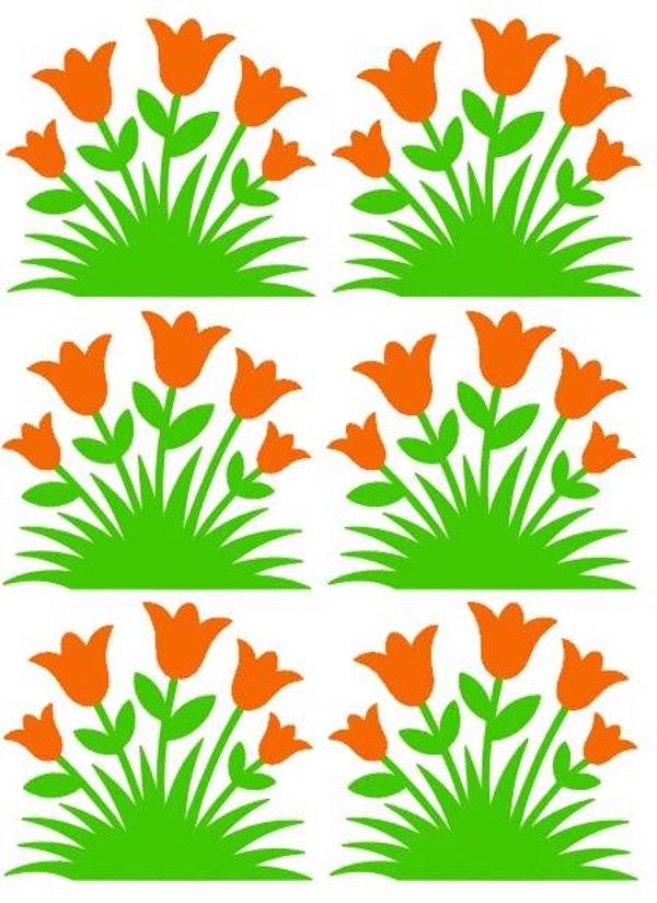 Raamsticker tulpen