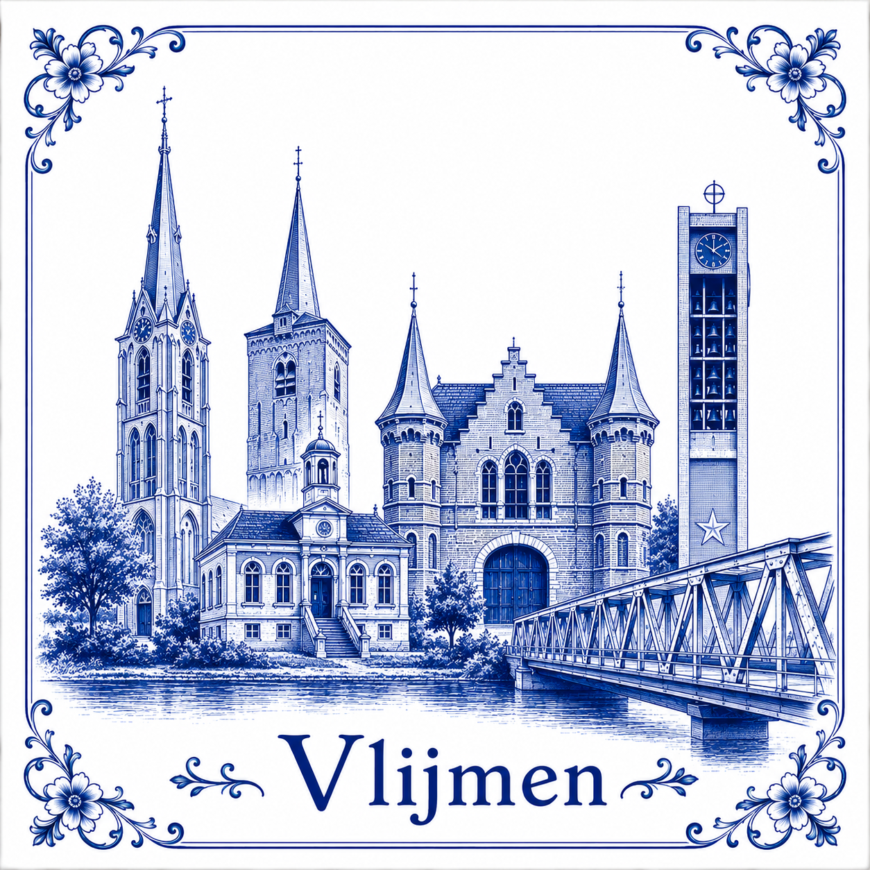 Stads tegeltje Vlijmen