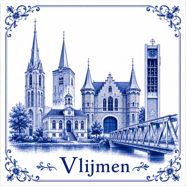 Stads tegeltje Vlijmen