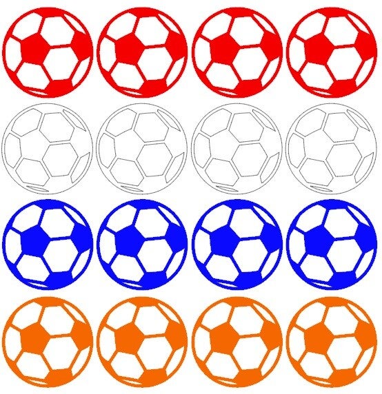 Raamsticker voetballen