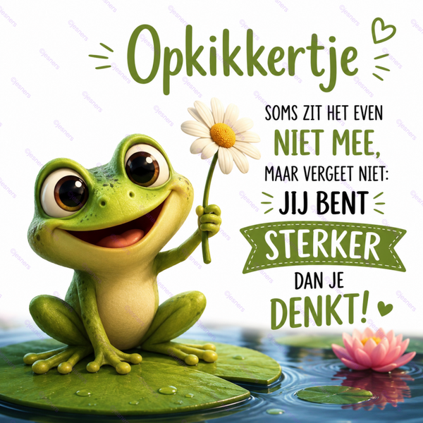 Tegeltje Opkikkertje