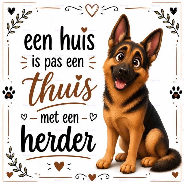 Honden tegel Herder