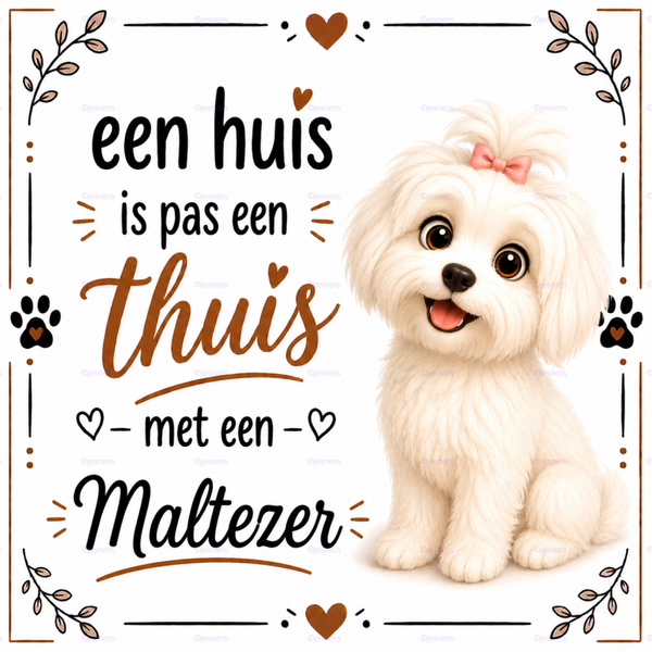Honden tegel Maltezer