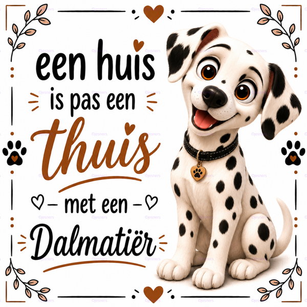 Honden tegel Dalmatiër