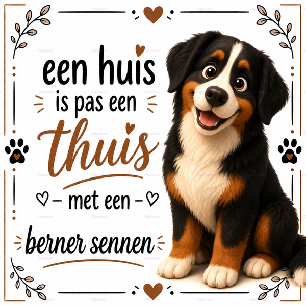 Honden tegel Benner Sennen