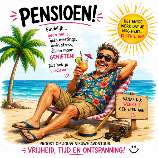 Tegeltje Pensioen heer