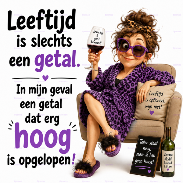 Tegeltje leeftijd is maar een getal...
