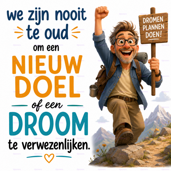 Tegeltje nieuw doel