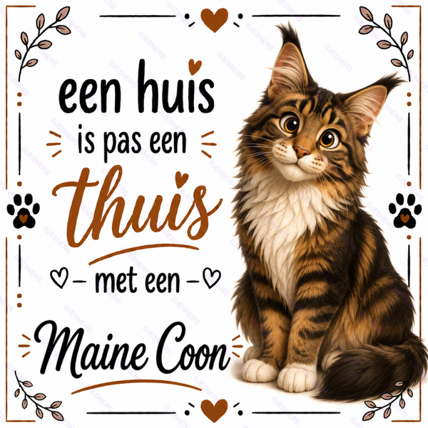 Katten tegel Main coon