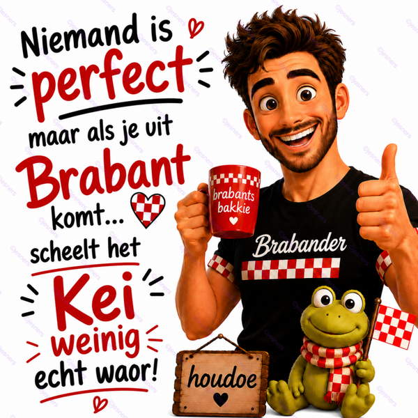 Niemand is perfect.... Brabander man