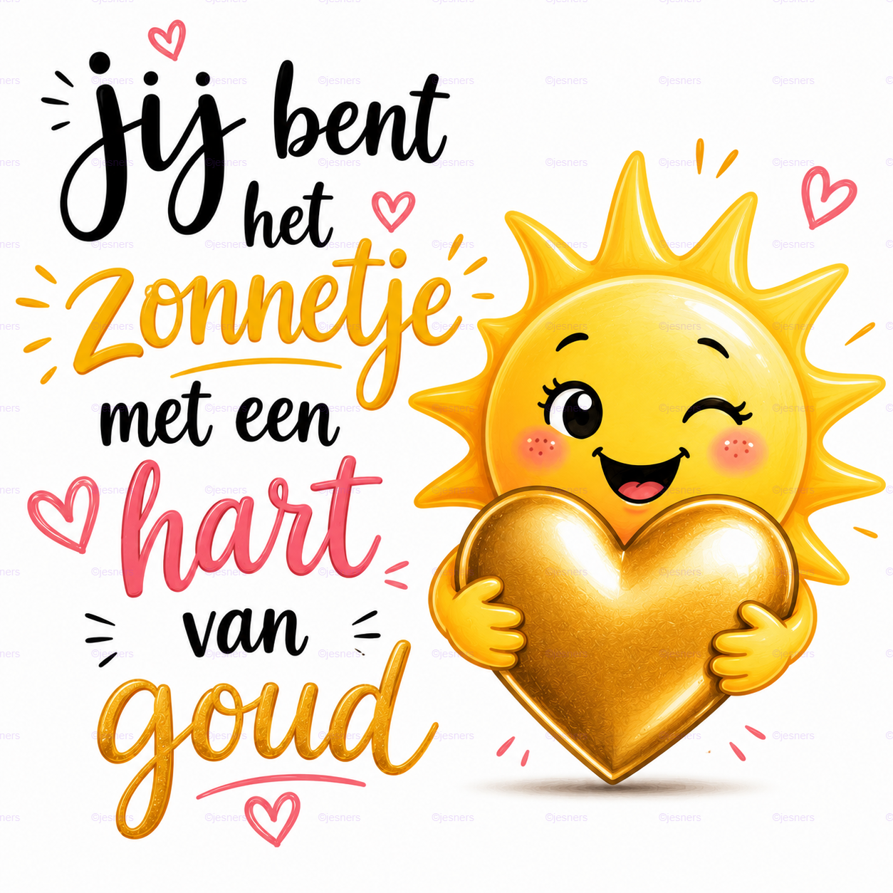 Tegeltje Jij bent het zonnetje....