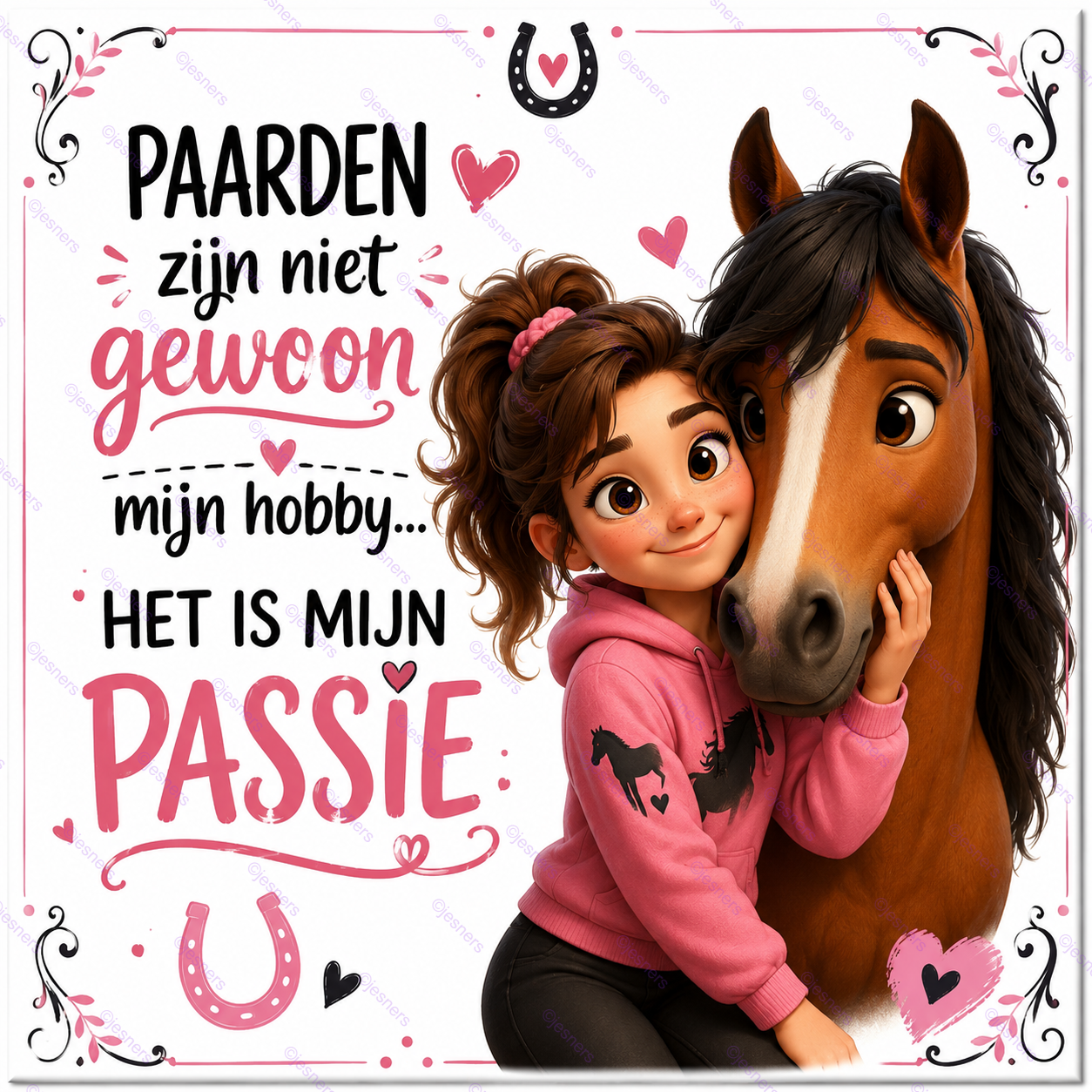 Tegeltje Paardenmeisje