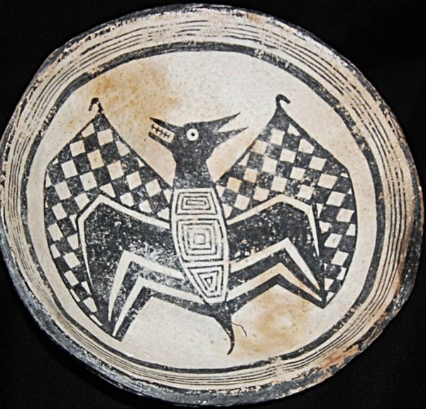 Anasazi / Mimbres Bat Bowl Replication