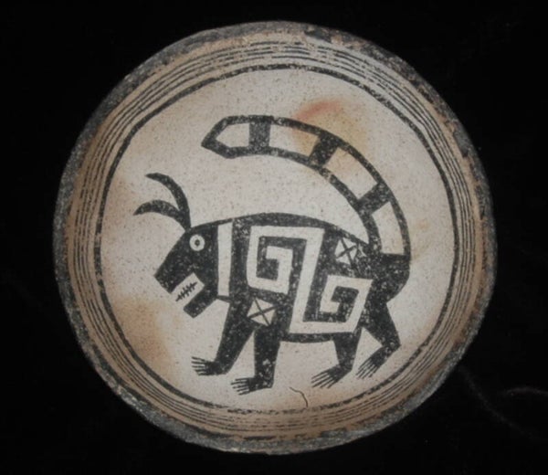 Anasazi/Mimbres Replication Bowl of a Fantastic Creature