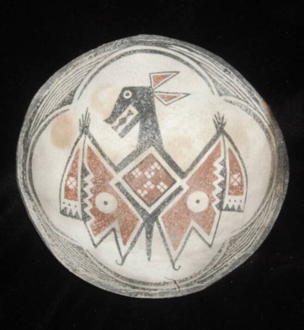 Anasazi / Mimbres Bat Bowl Replica