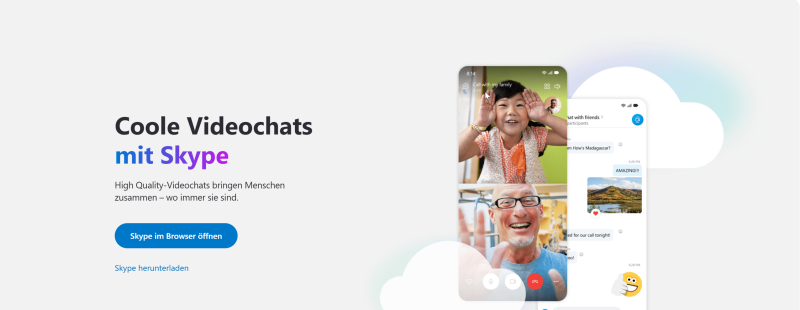 Coole Videochats mit Skype 2025