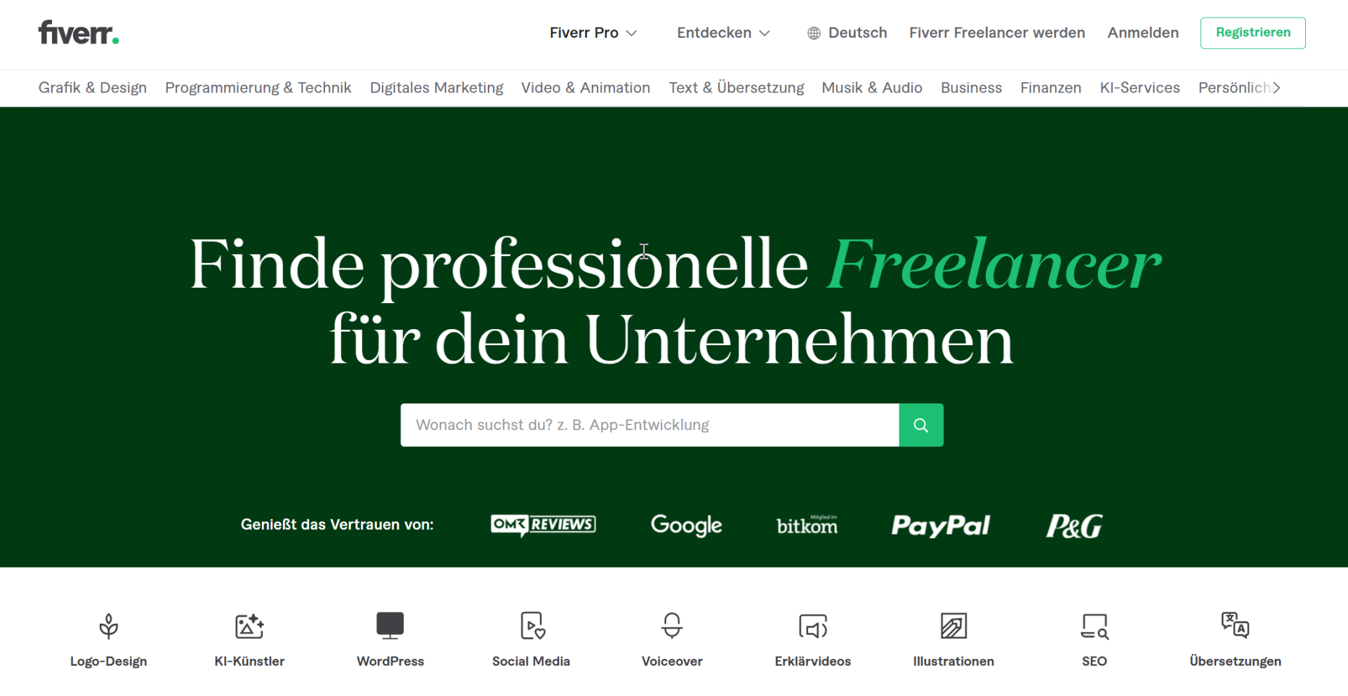 Abbildung 3: Beliebte Freelancer-Tätigkeiten für Senioren 2025 (Quelle Rentner24.eu & Image Source: fiverr.com Fotos 19.08.2024)