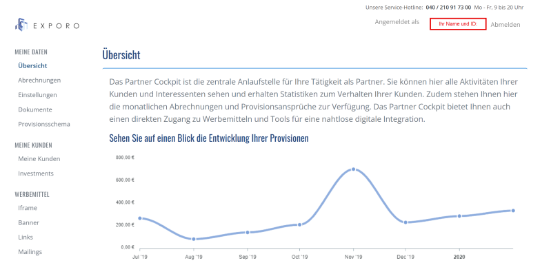 Exporo für Affiliate-Partner