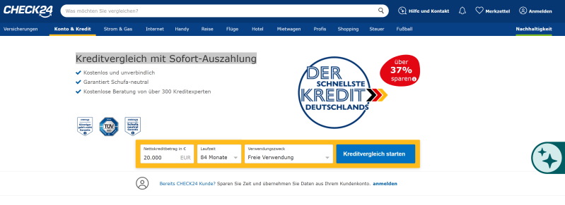 Schritt-für-Schritt-Anleitung zur Nutzung von Check24