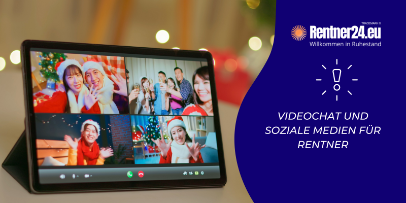 Videochat und soziale Medien für Rentner