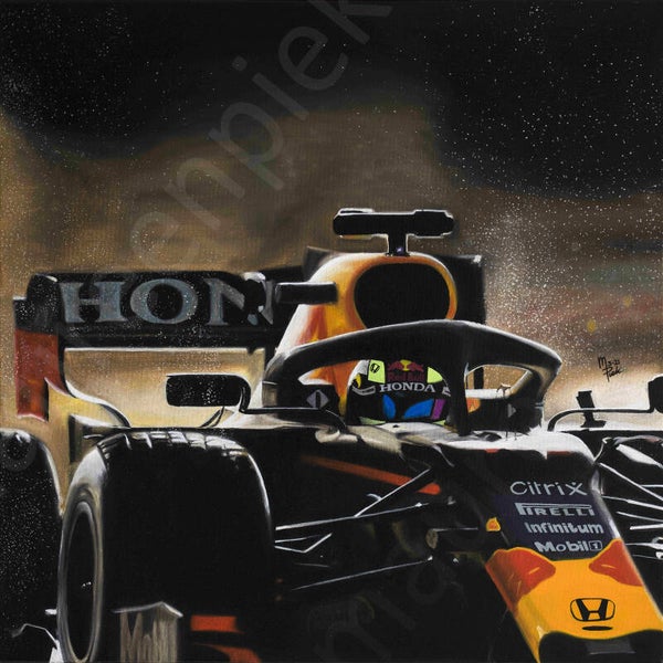 Sergio Pérez  F1 car 2021 RedBull - print