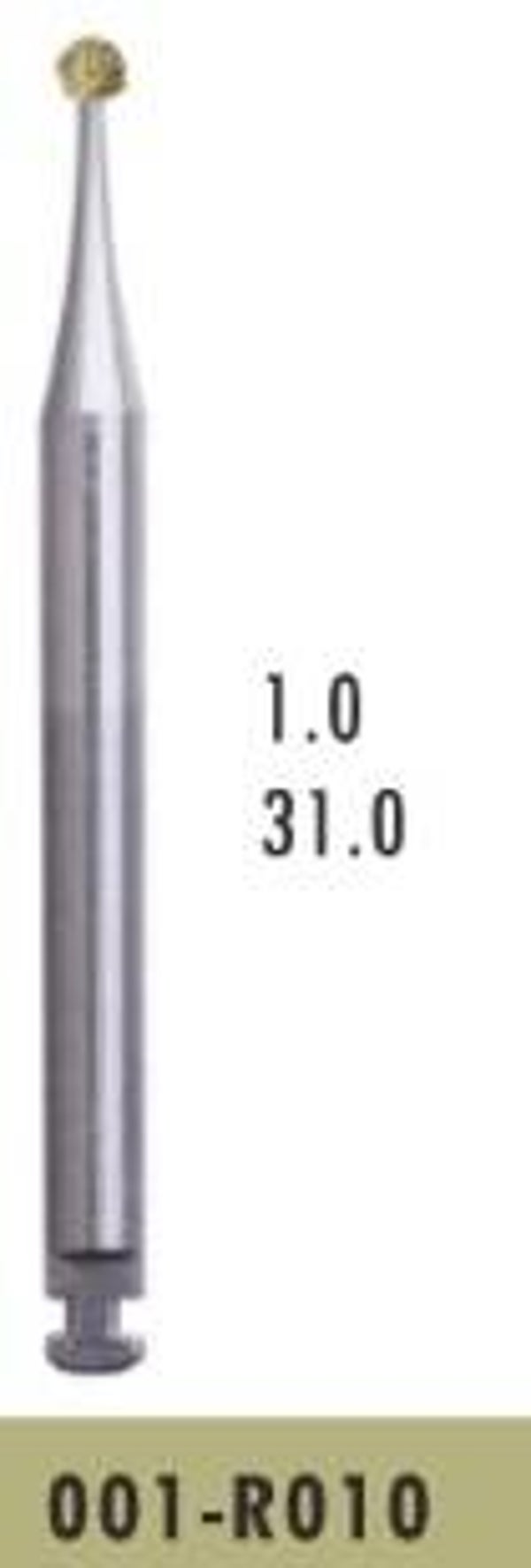 001-R010 - Surgical Extra Long Slow Speed Diamond Bur (10 burs)