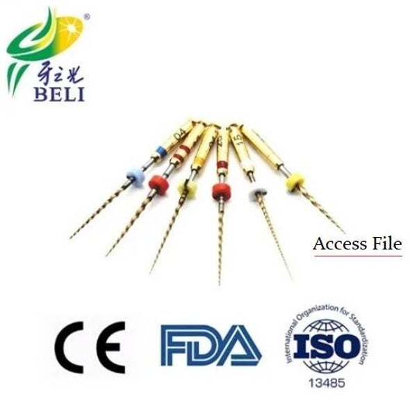 Belident Sc-PRO- NiTi Rotary Files - Pack of 6 - Single Size (Access File)