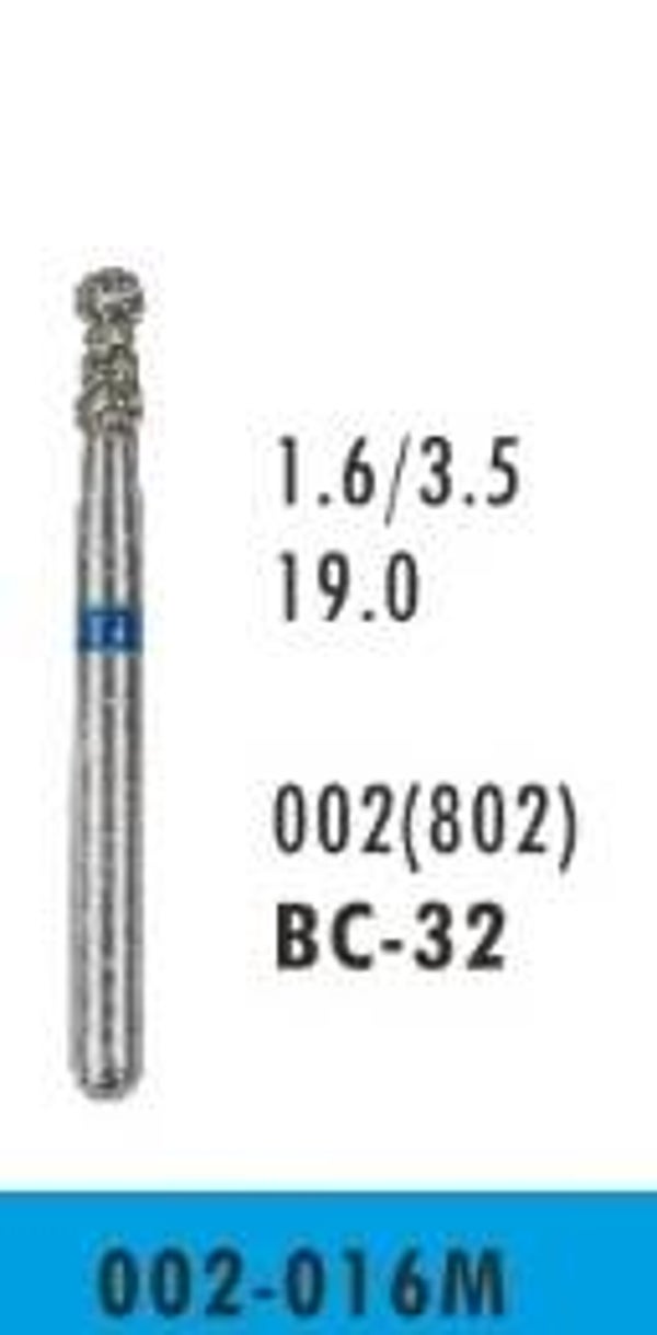 BC-32 - Ball and Collar Diamond Bur (10 burs)