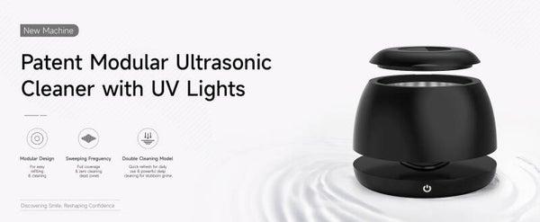 SmileFind - Ultrasonic Aligner Cleaner with UV Light and Cleaning Tablets