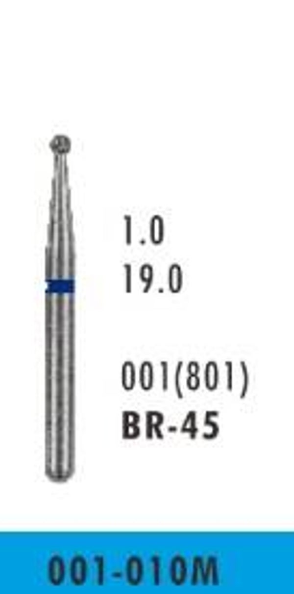 BR-45 - Ball Round Diamond Bur (10 burs)