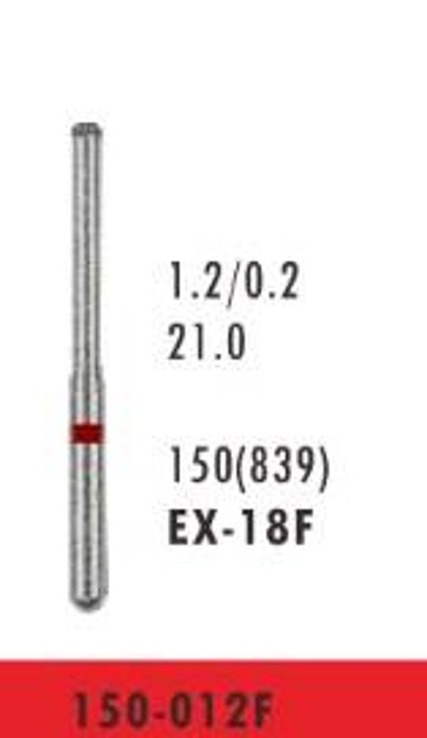 EX-18F - End Cutting Diamond Bur - Fine Grit (10 burs)
