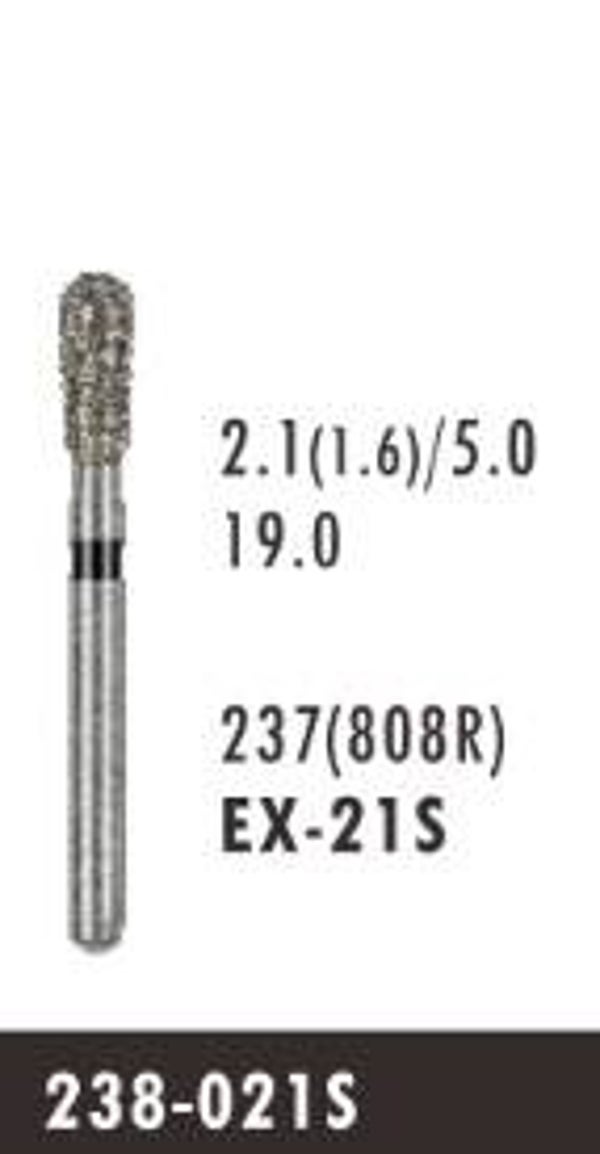EX-21S - Round End Inverted Cone (10 burs)