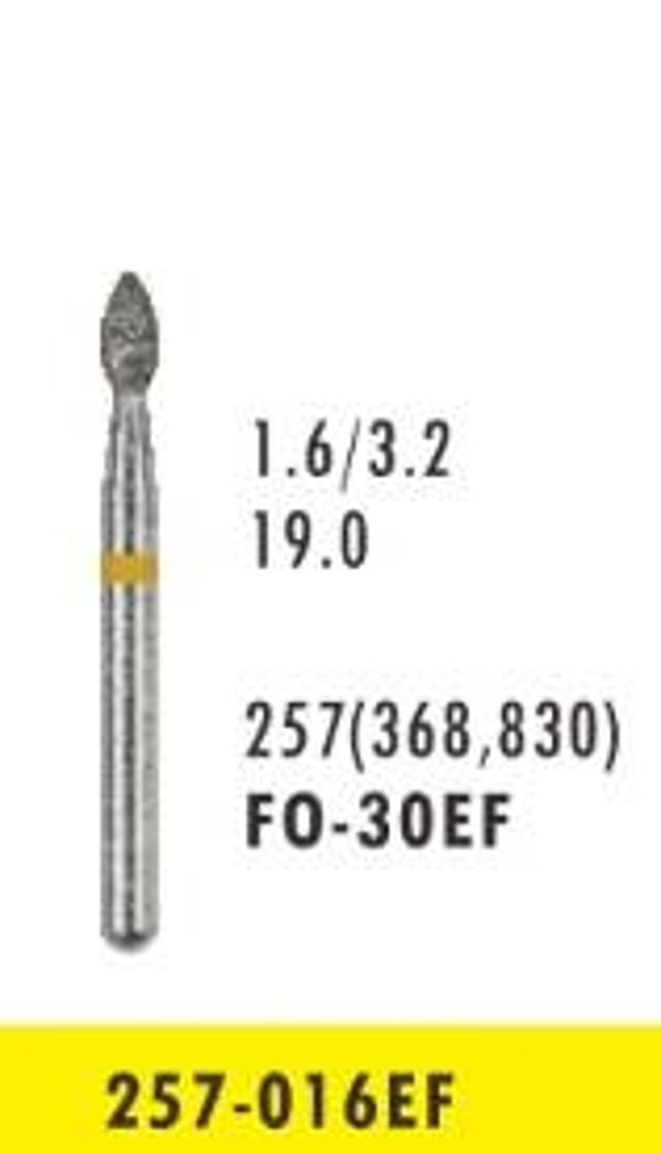 FO-30EF - Bud Shaped Diamond Bur - Extra Fine Grit (10 burs)